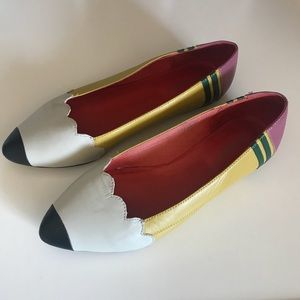 pencil me in leather flat